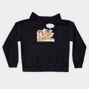 Man Dreaming With Thought Bubble Dreams Dream Kids Hoodie